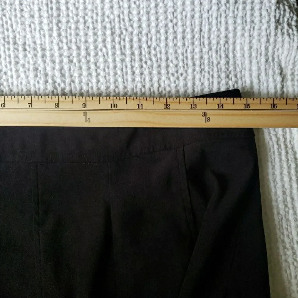 Christopher & Banks Women’s Size 8 A Line Skirt Black Velour Whimsy Goth *FLAW